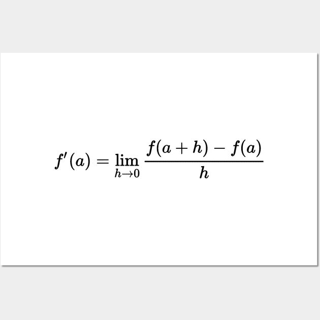 definition of derivative, calculus basics Wall Art by NoetherSym